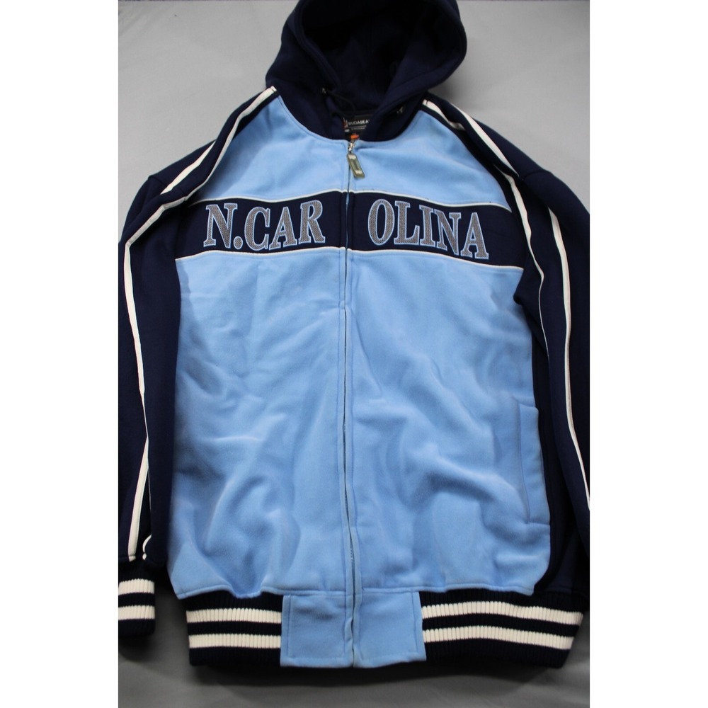 Vintage Budabean University of North Carolina Jacket Zip Up Blue Size 2XL